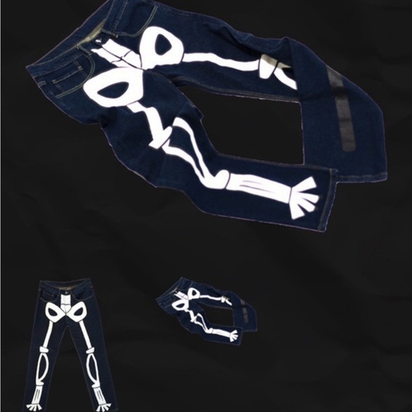 🆕 Slumpy Kev’s Skeleton 💀 X-Ray jeans 👖 - Picture 3 of 3